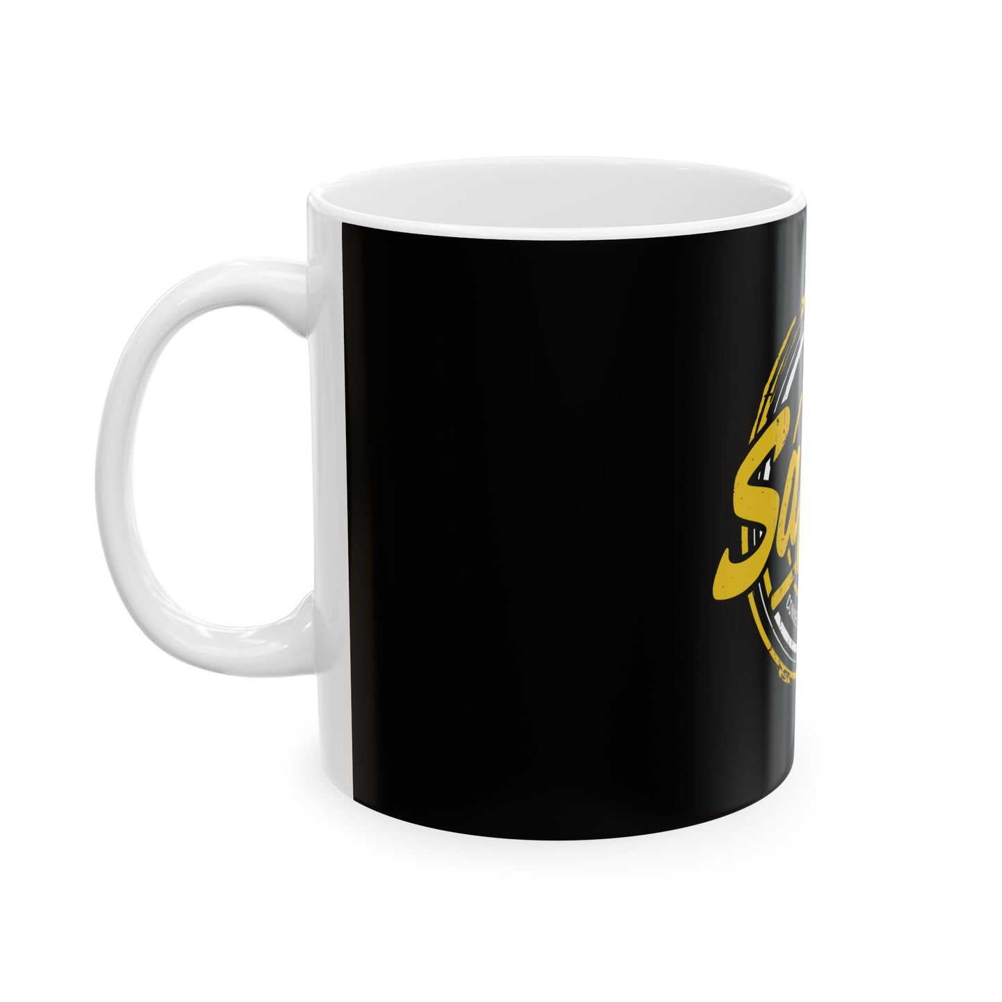 Safety Partner Ceramic Mug - Black & Yellow - Perfect for Professionals