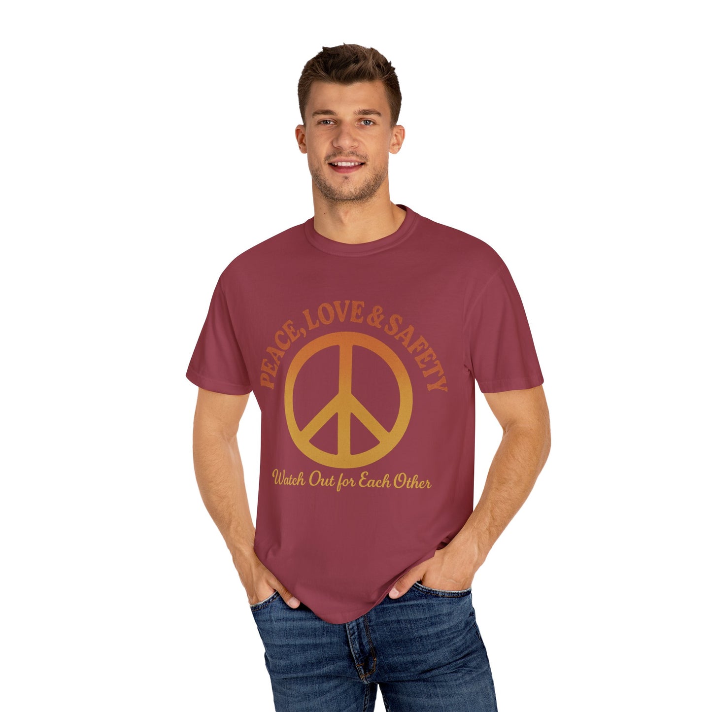 Peace, Love and Safety Tee Shirt - When You Need to Communicate a Bit More Peace
