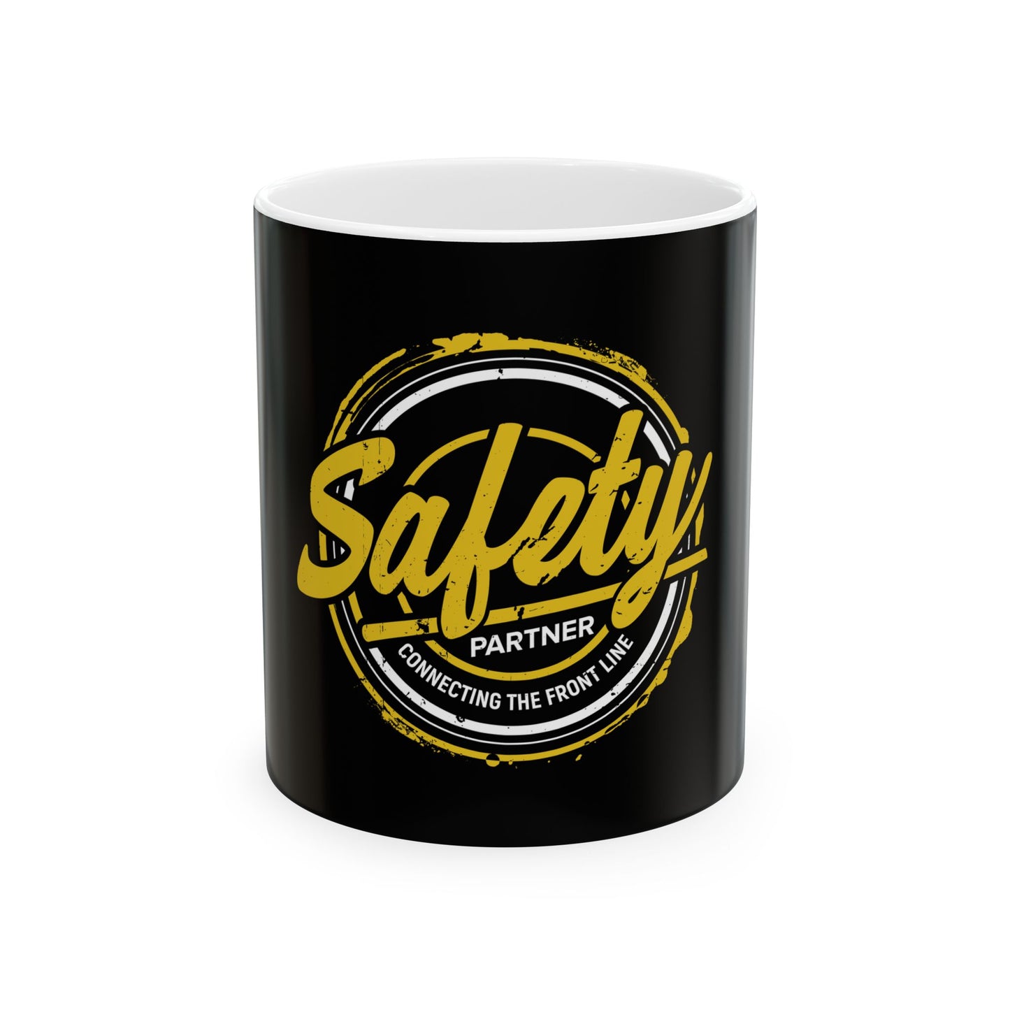 Safety Partner Ceramic Mug - Black & Yellow - Perfect for Professionals