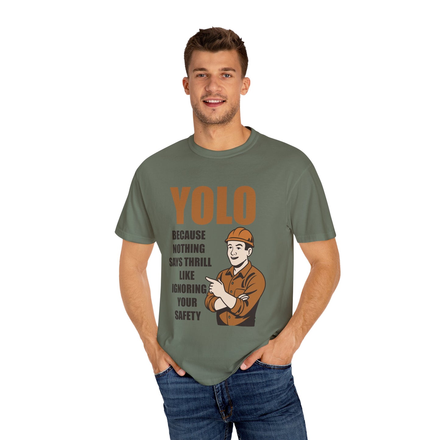 YOLO Safety Unisex Garment-Dyed T-shirt