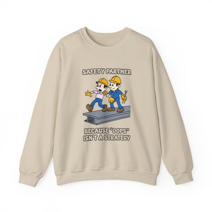 Funny Safety Partner Crewneck Sweatshirt - Workwear Humor