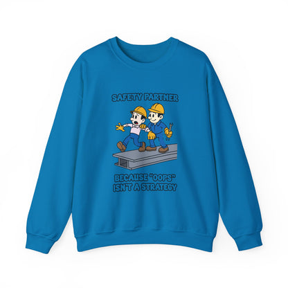 Funny Safety Partner Crewneck Sweatshirt - Workwear Humor