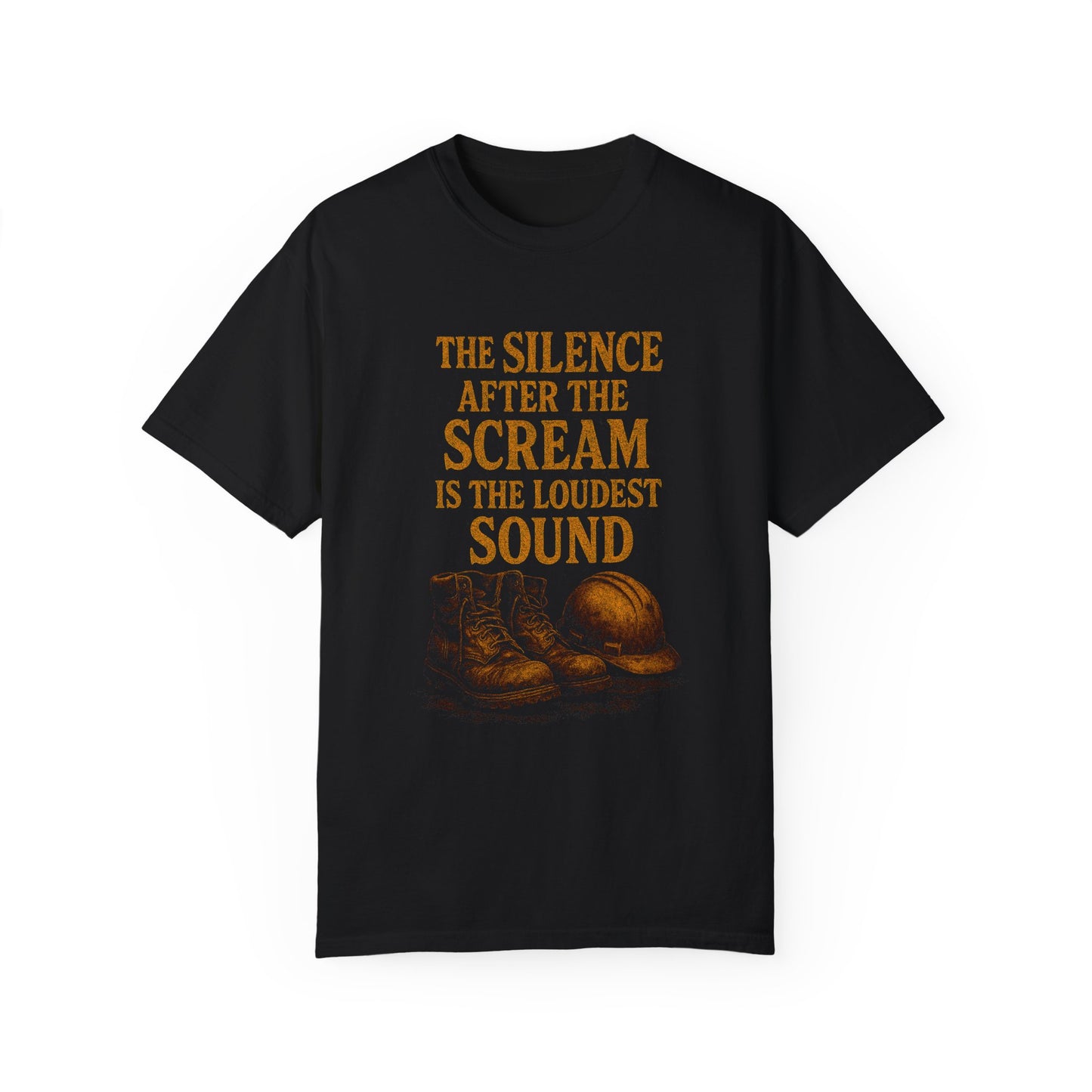"The Silence After the Scream" Unisex Garment-Dyed T-Shirt