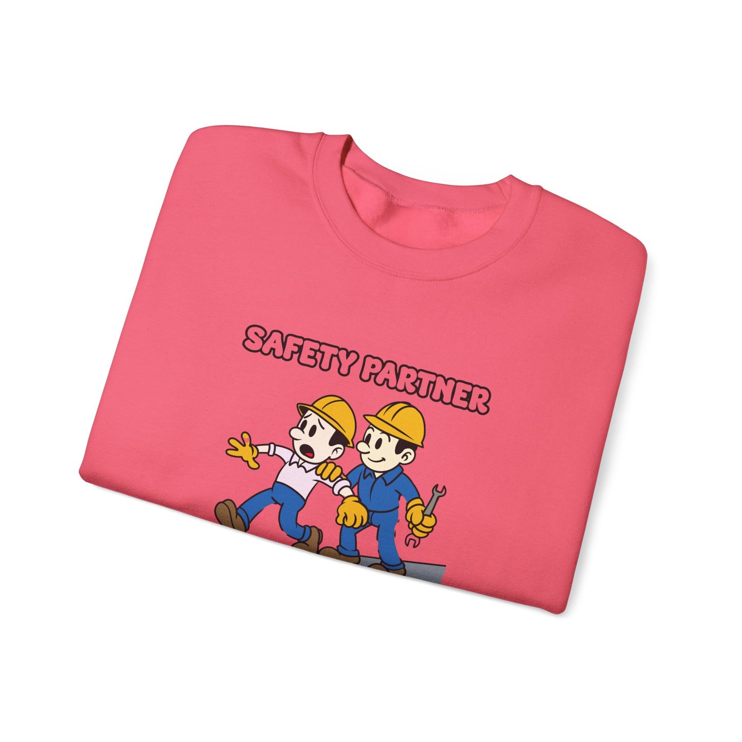 Funny Safety Partner Crewneck Sweatshirt - Workwear Humor