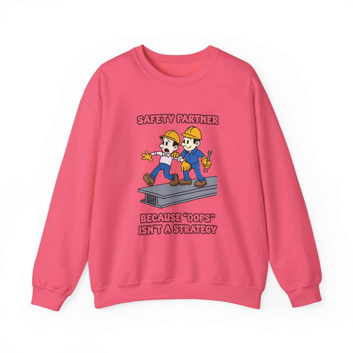 Funny Safety Partner Crewneck Sweatshirt - Workwear Humor