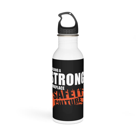 Motivational Stainless Steel Water Bottle - Safety Culture