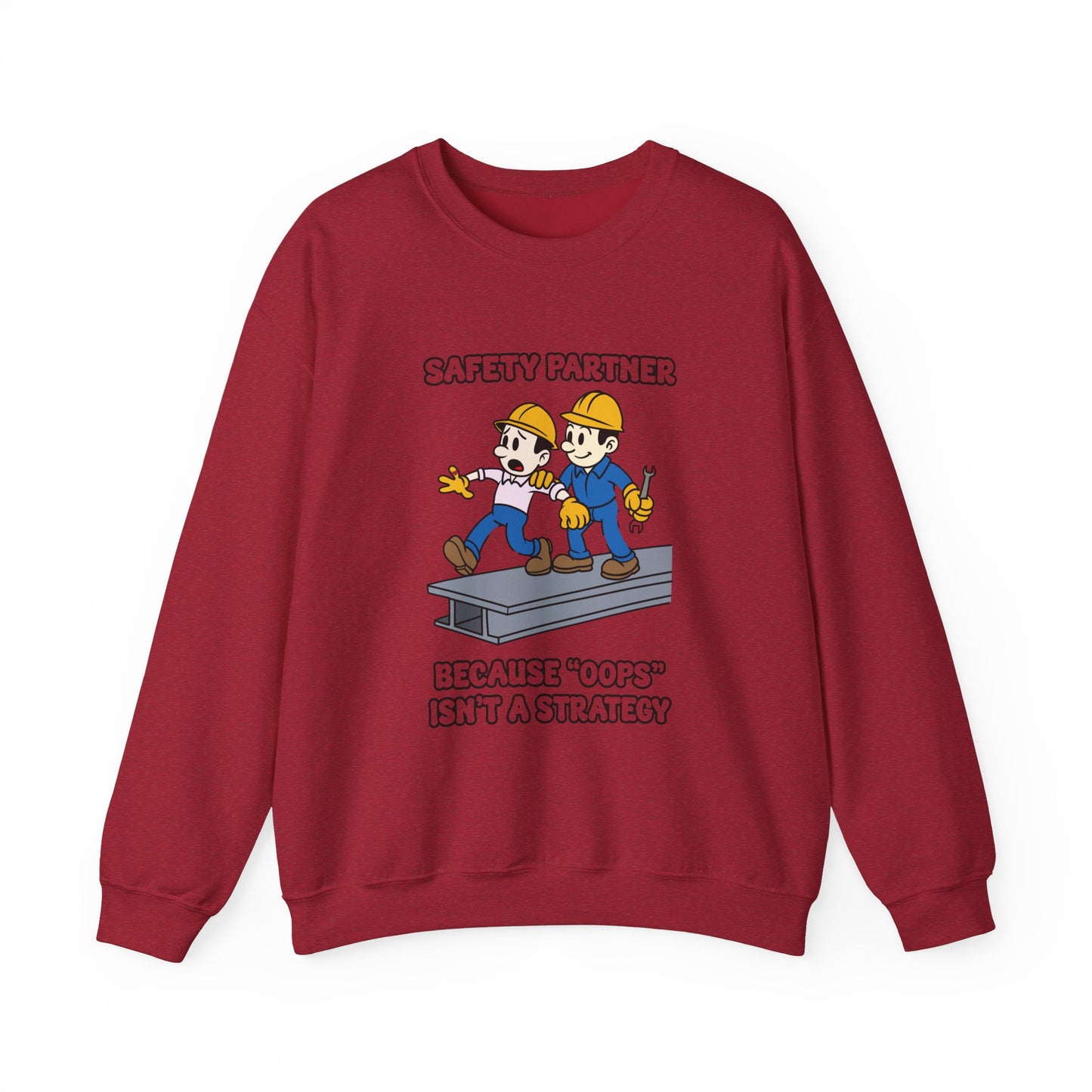 Funny Safety Partner Crewneck Sweatshirt - Workwear Humor