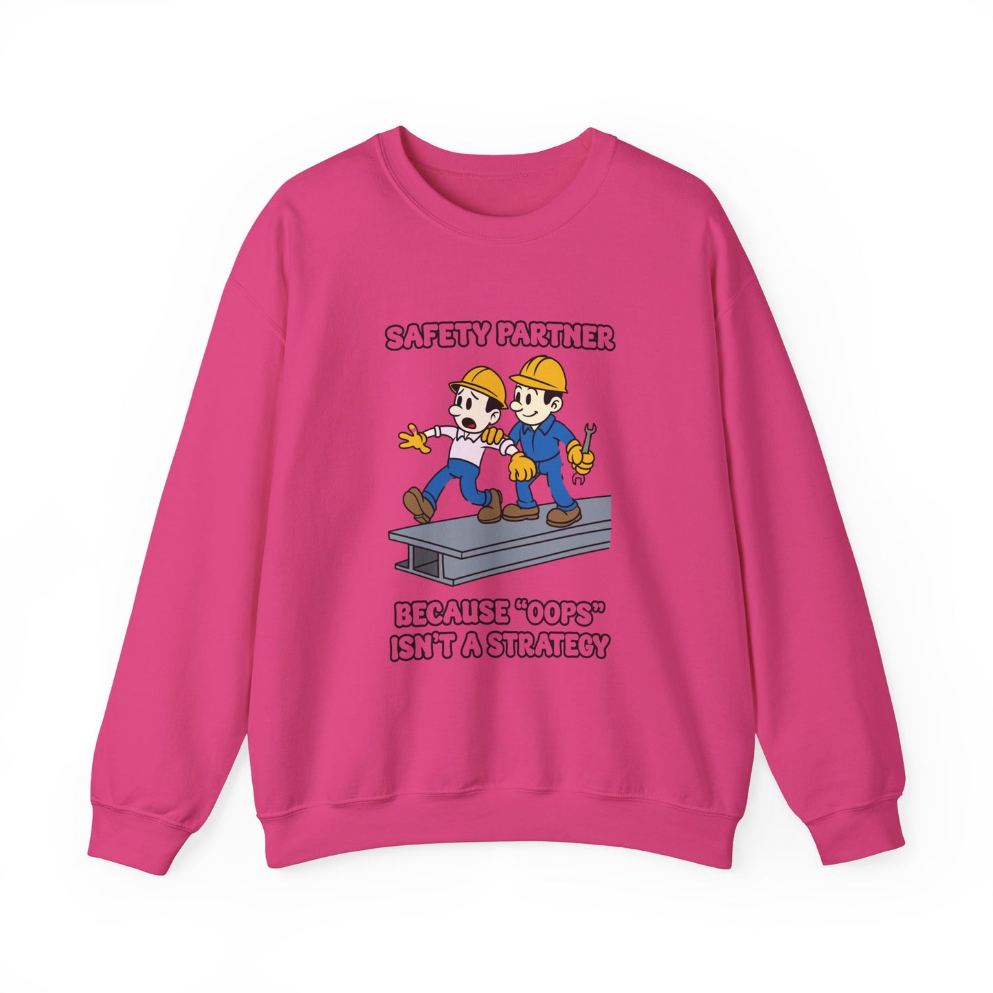 Funny Safety Partner Crewneck Sweatshirt - Workwear Humor