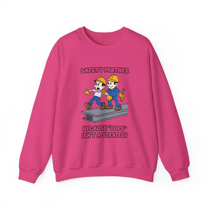 Funny Safety Partner Crewneck Sweatshirt - Workwear Humor