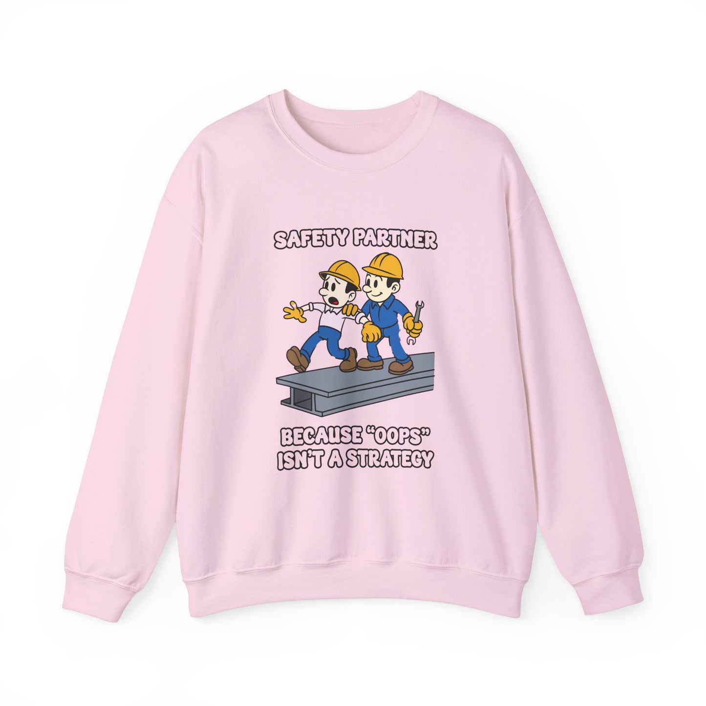 Funny Safety Partner Crewneck Sweatshirt - Workwear Humor