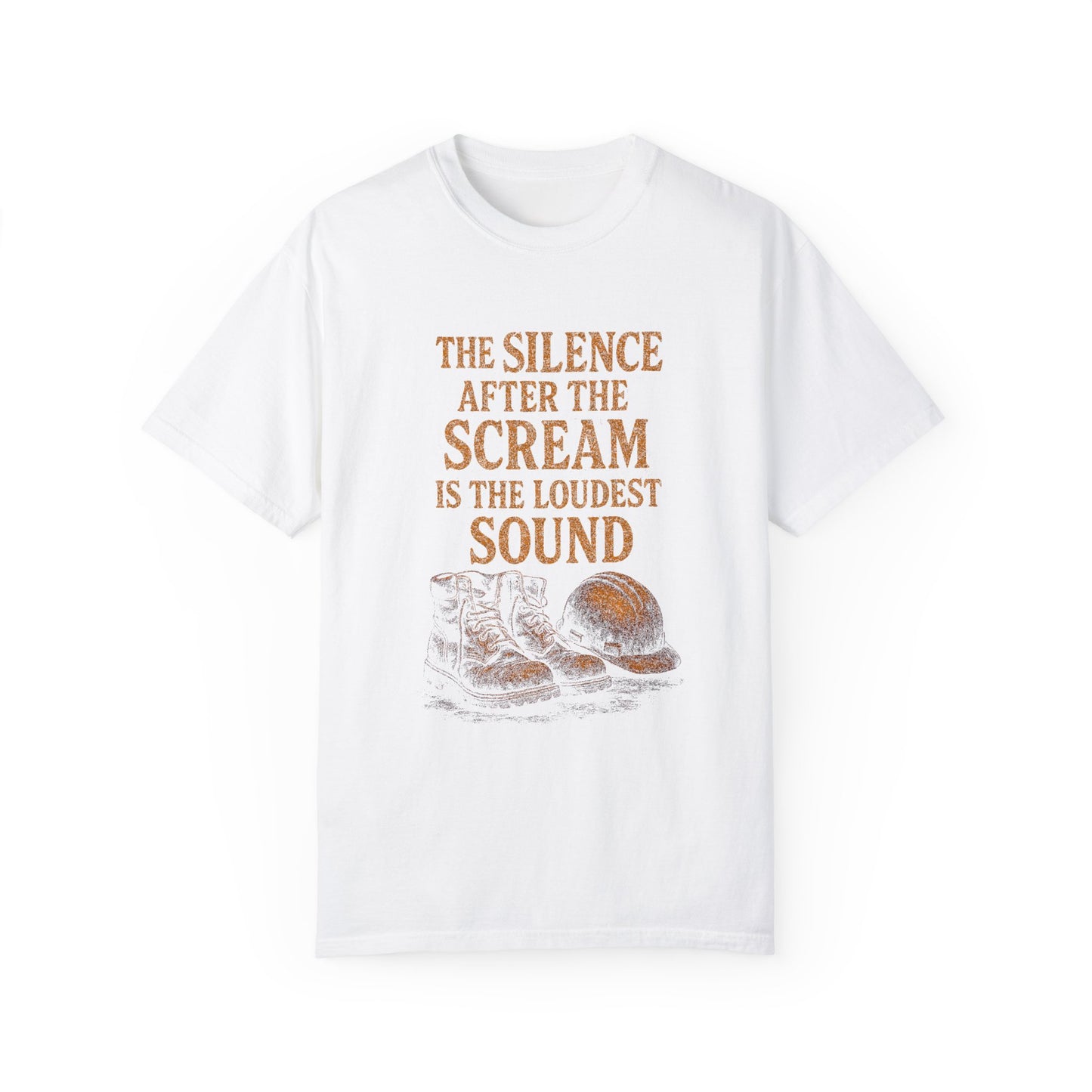 "The Silence After the Scream" Unisex Garment-Dyed T-Shirt